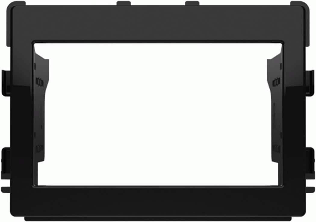 Front. Metra - Dash Kit for 2020-Up Mitsubishi Outlander Sport Vehicles - High-gloss Black.