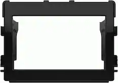 Front. Metra - Dash Kit for 2020-Up Mitsubishi Outlander Sport Vehicles - High-gloss Black.