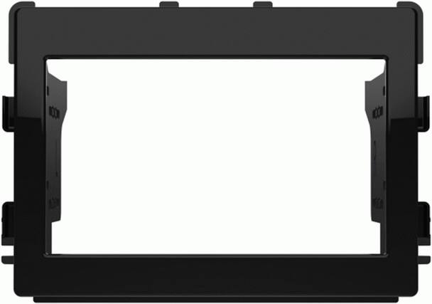 Front. Metra - Dash Kit for 2020-Up Mitsubishi Outlander Sport Vehicles - High-gloss Black.