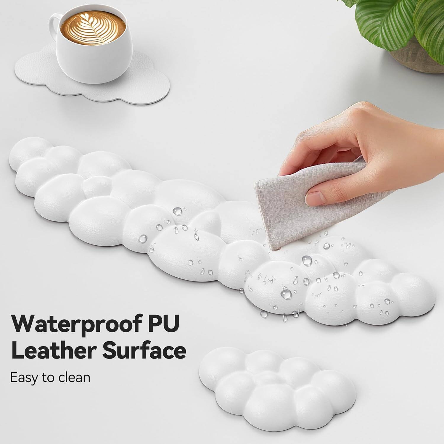 Waterproof PU Leather Surface  
Easy to clean