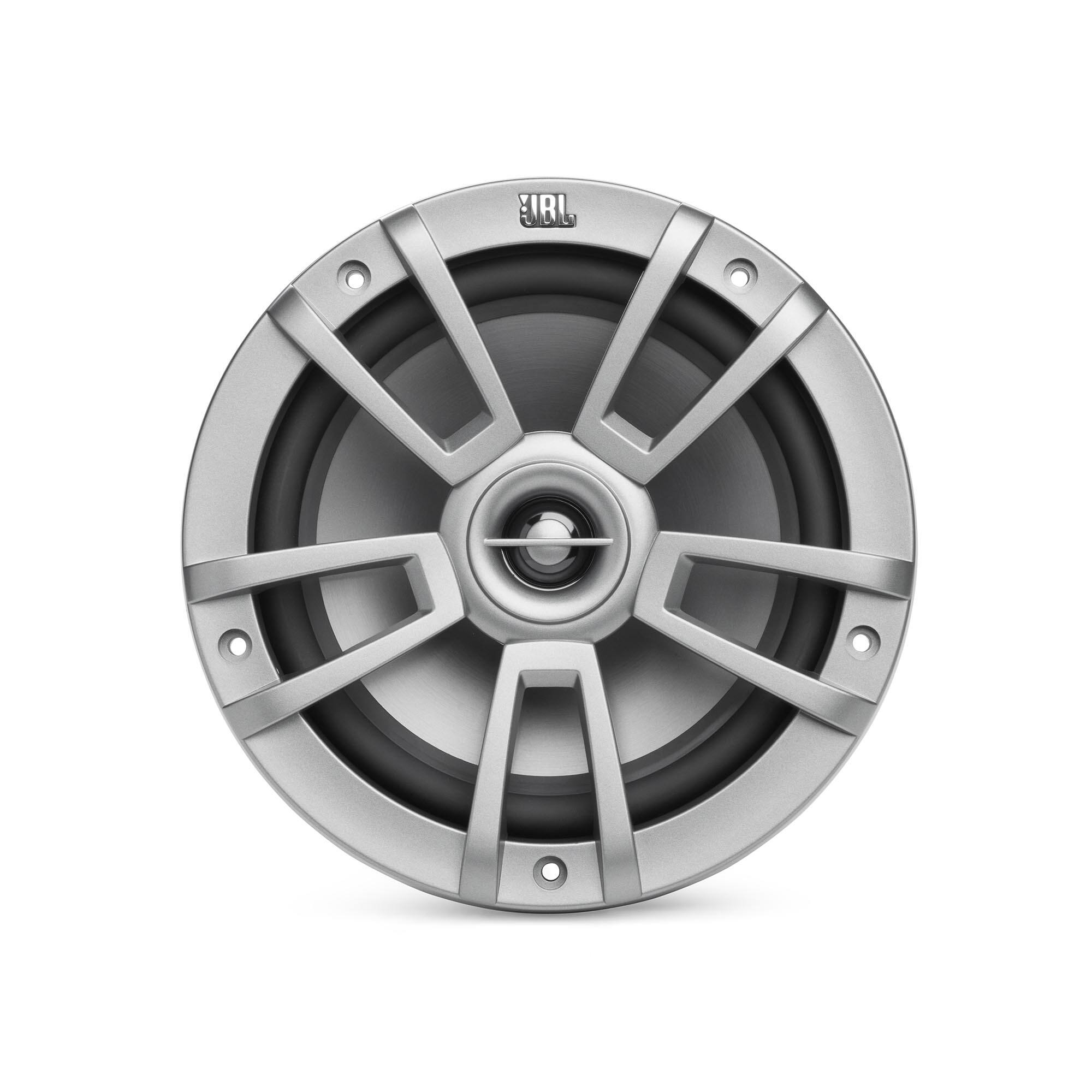 Alt View 1. JBL - JBL Stage 8 8" Marine Two-Way Speaker with 1" Tweeter - Pair (Grey) - Gray.
