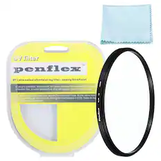 UV filter TM penflex UV is also called ultraviolet ray filter. namely UltraViolet. It is usually colorless, transparent, but some because the relationship between reflection film, in some perspective view will appear purple or purple red. 105MM UV can weaken the blue tone caused by ultraviolet rays. At the same time, it can also exclude ultraviolet interference in CCD, helps to improve the clarity and color effect. BLIM Penflex