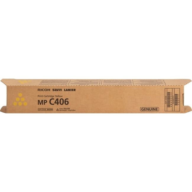 Ricoh - Original Laser Toner Cartridge - Yellow - 1 Each - 6000 Pages Cyan