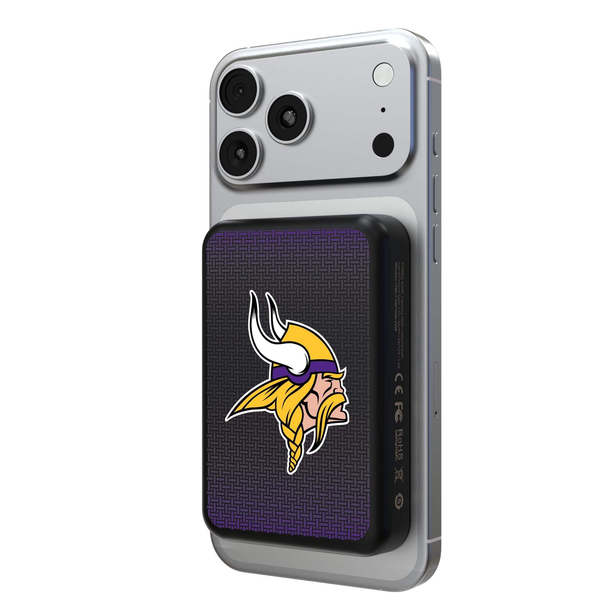 Keyscaper - Minnesota Vikings Wireless Magnetic Power Bank - Black price history on PriceWatchPro