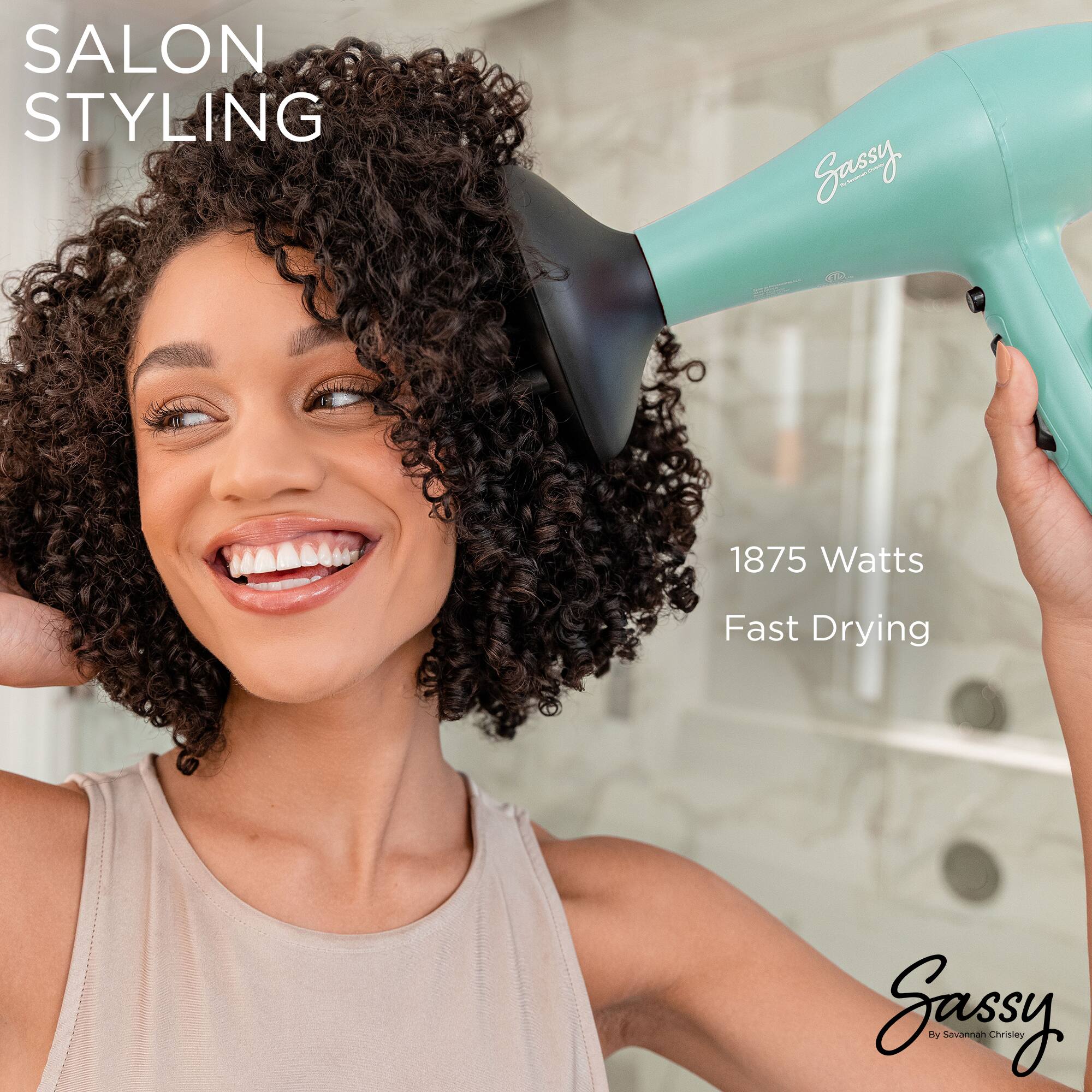 SALON STYLING

Sassy XID

1875 Watts
Fast Drying

Sassy
By Savannah Chrisley