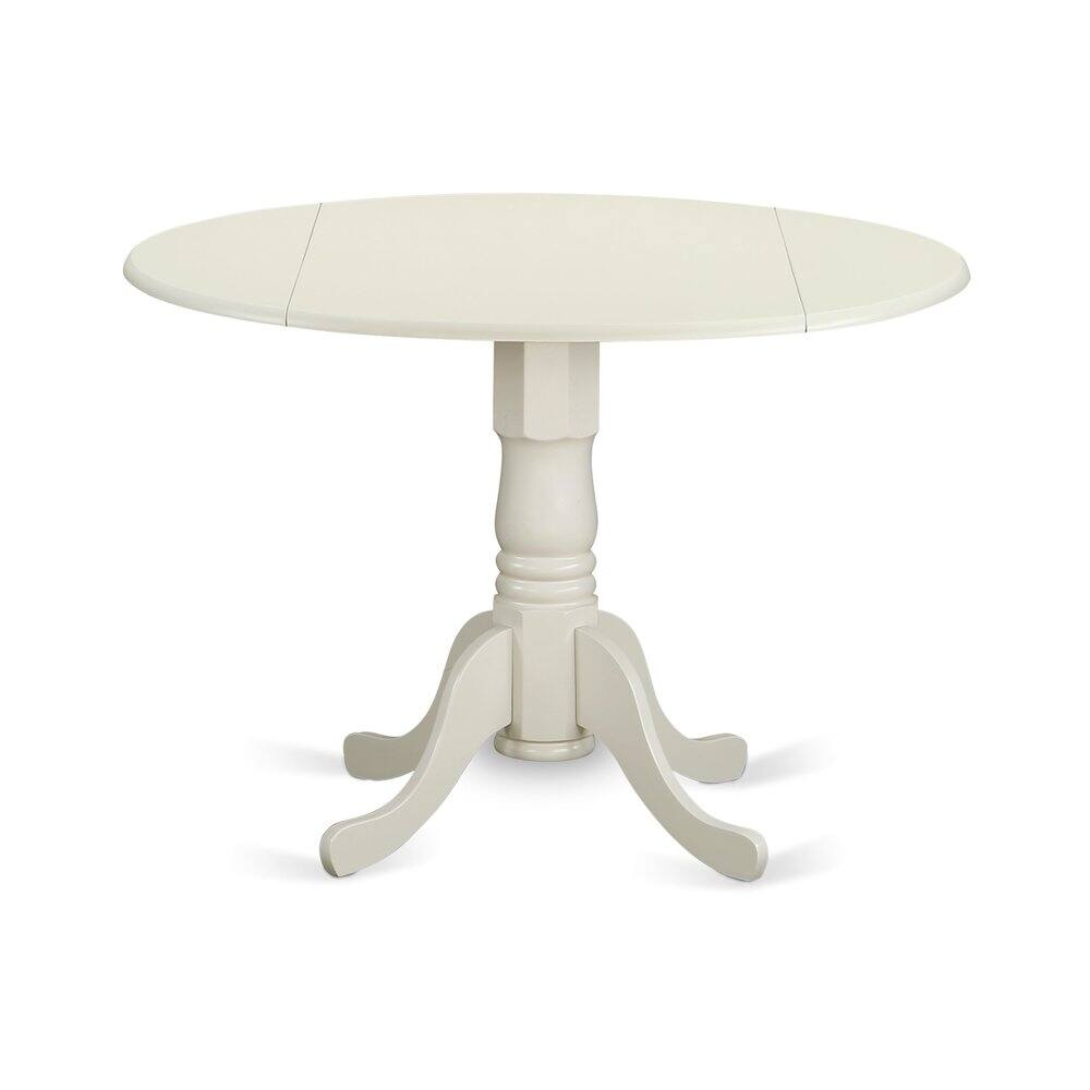 Alt View 1. East West Furniture - 5 Piece Dining Table Set contain A Modern Table - White.