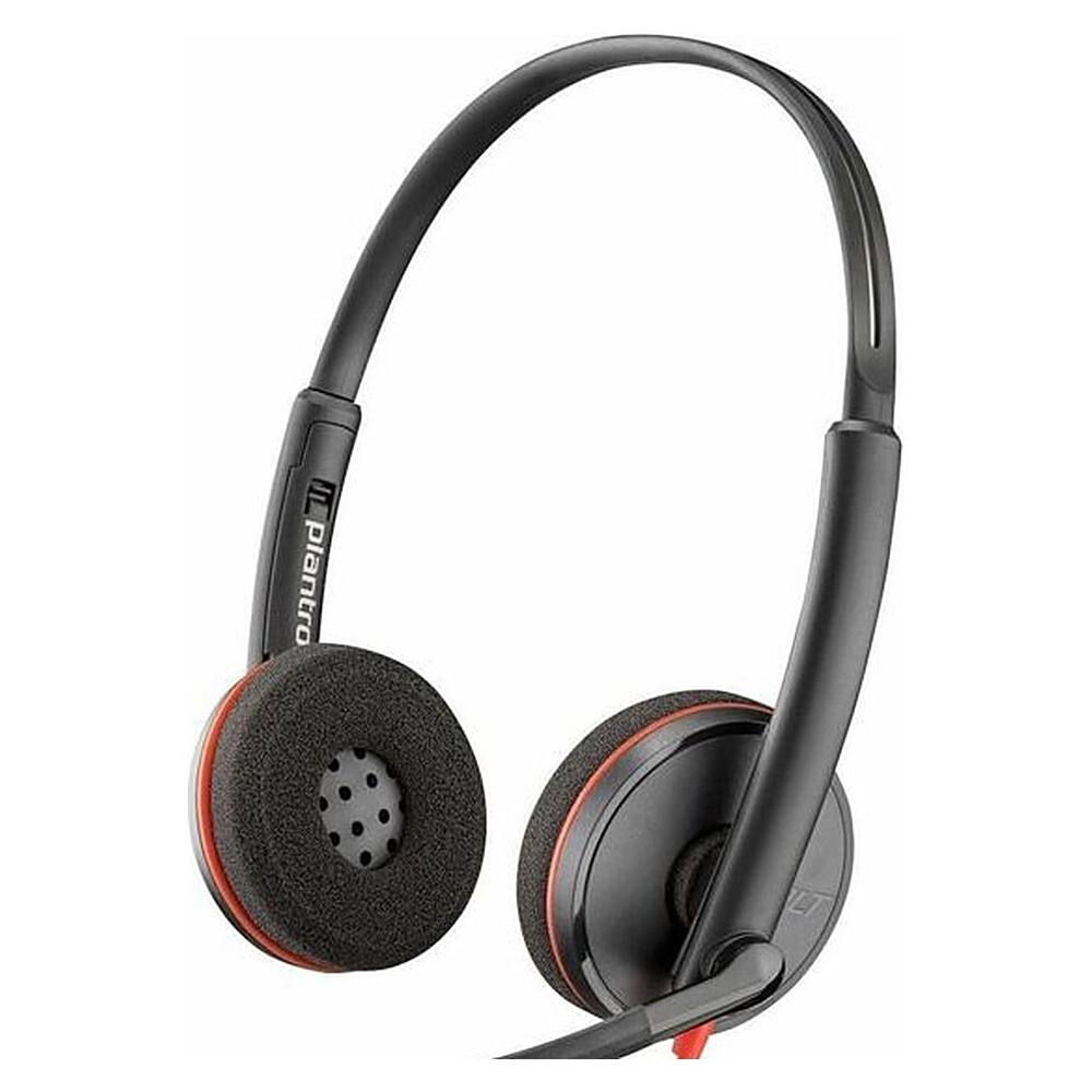 Angle. Poly - Poly Blackwire 3220 USB-A On-Ear Headset - Black.