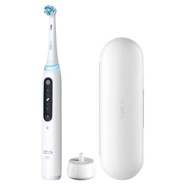Oral-B - iO Series 5 Rechargeable Electric Toothbrush w/Brush Head - White