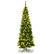 Alt View 11. Costway - 6.5ft Pre-Lit Hinged Pencil Christmas Tree 250 White Lights - Green.