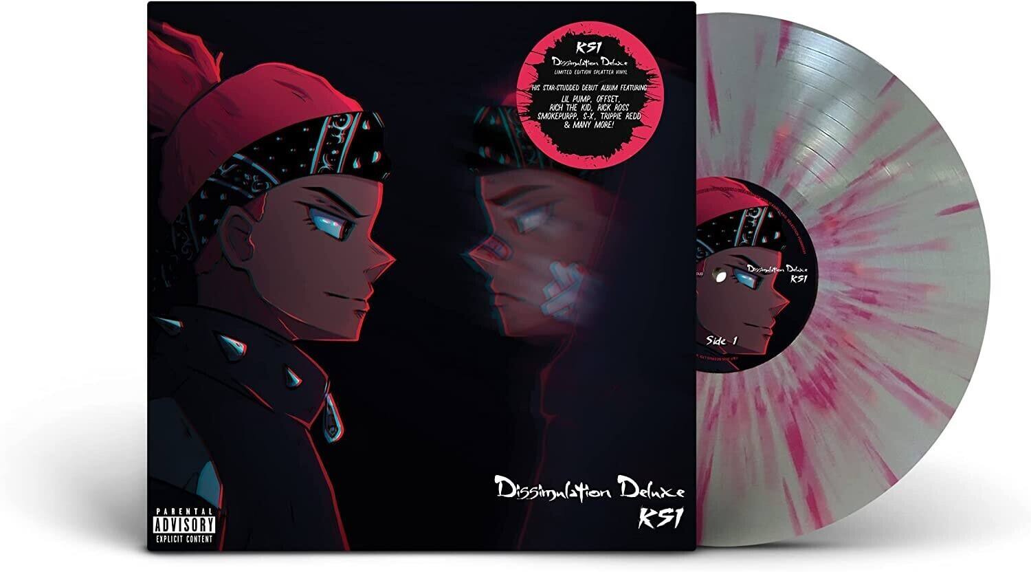 KS1 Dissimulation Deluxe LIMITED EDITION CALATTER FINTE NS STAR-CTUCCED DEBUT ALBUM FEATURING LL PUMP, OFFSET, AICH THE KID, RICK ROSS, SMOKEPURPP, S-X, TRIPPIE REDD & MANY MORE!

Dissimulation Deluxe KS1

Side 1

Parental Advisory Explicit Content