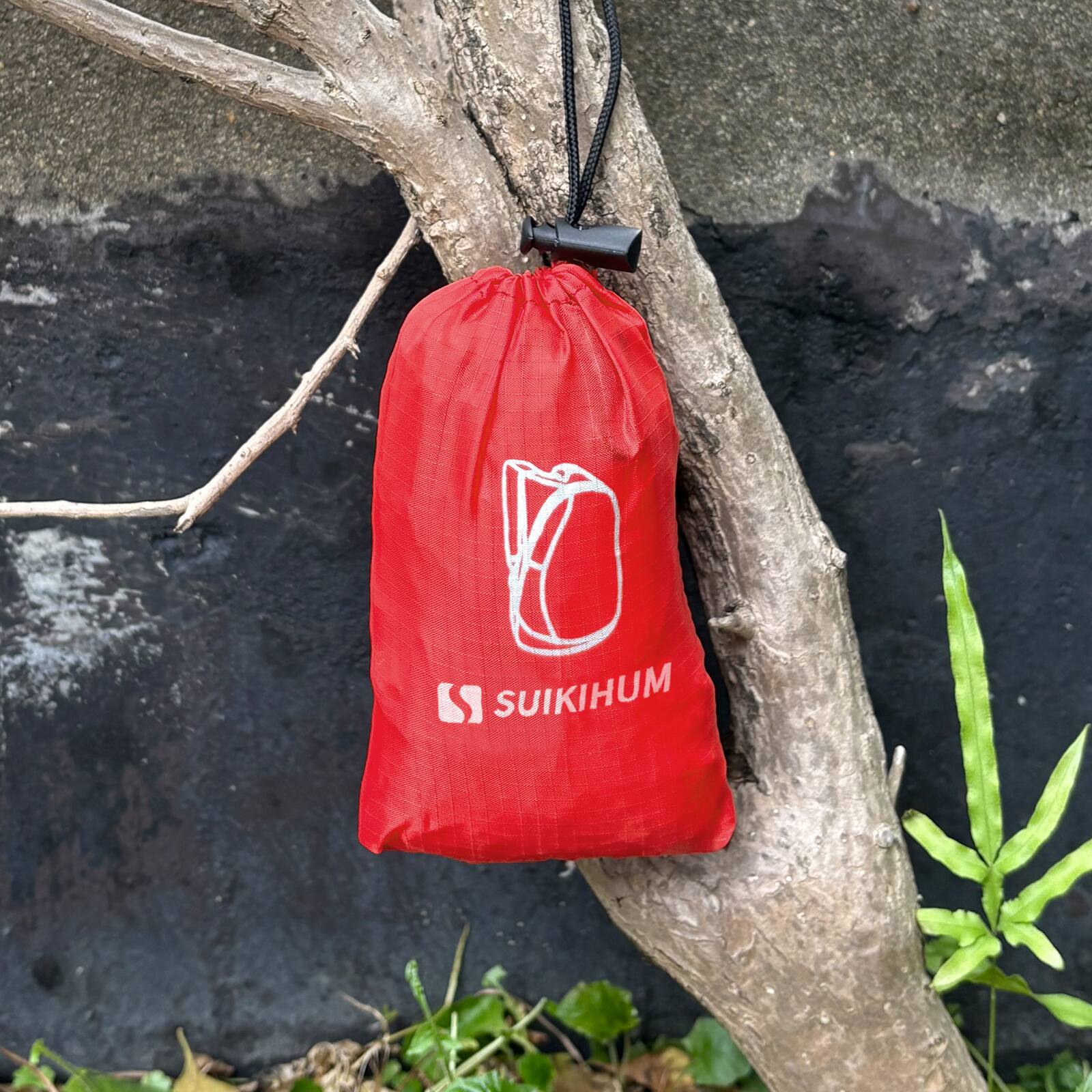 Alt View 5. Unique Bargains - 20L Ultra Hiking-Daypack Lightweight Foldable Travel Packable Backpack for Camping Cycling Outdoor - Red.