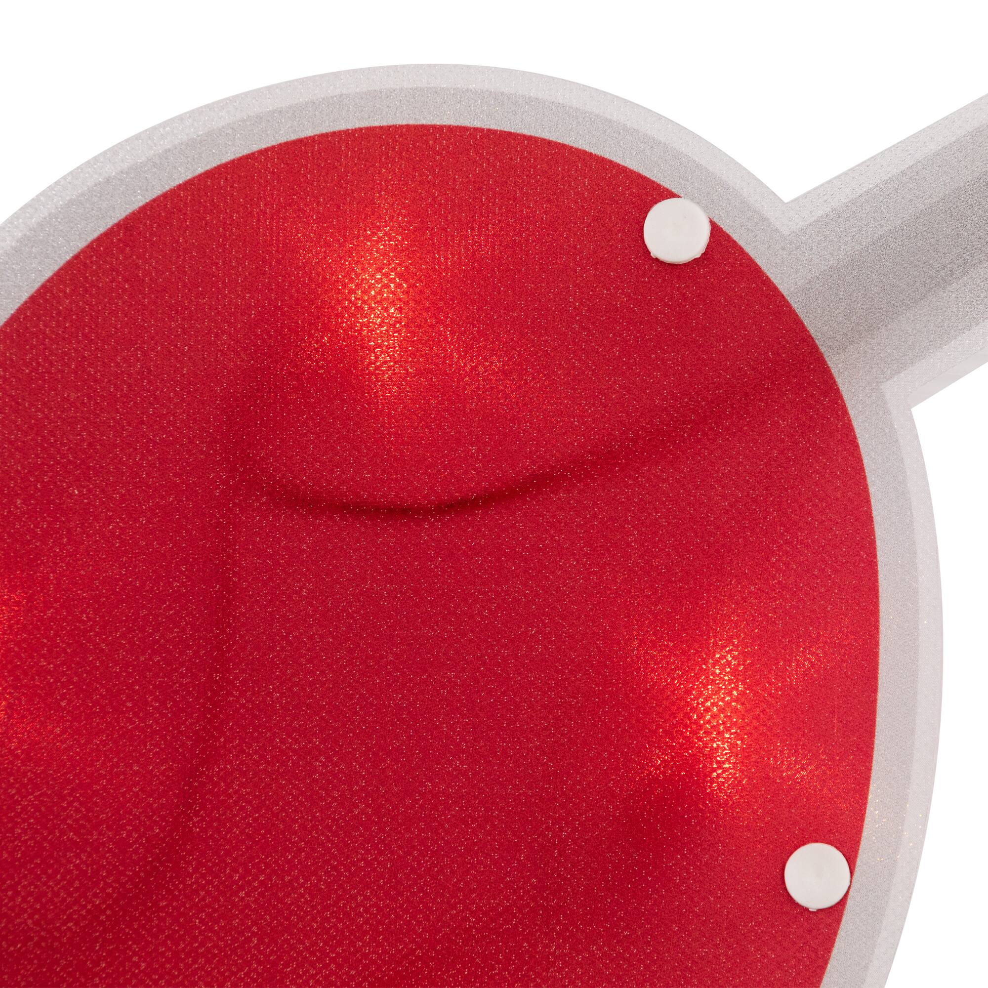 Alt View 5. Northlight - 18" Red and White Lighted Heart with Arrow Valentine's Day Window Silhouette - Red.