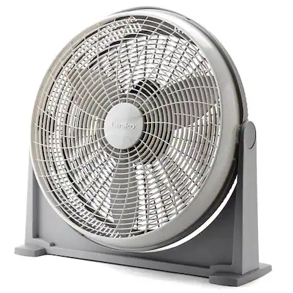 Front. Lasko - Lasko 20 Inch 3 Speed Portable Air Circulator Fan w/ Optional Wall Mount, Gray - Gray.