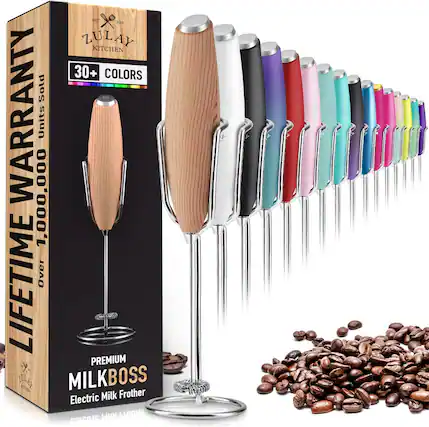 EST 2015
ZULAY KITCHEN
30+ COLORS
Over 1,000,000 Units Sold
LIFETIME WARRANTY
PREMIUM MILKBOSS Electric Milk Frother