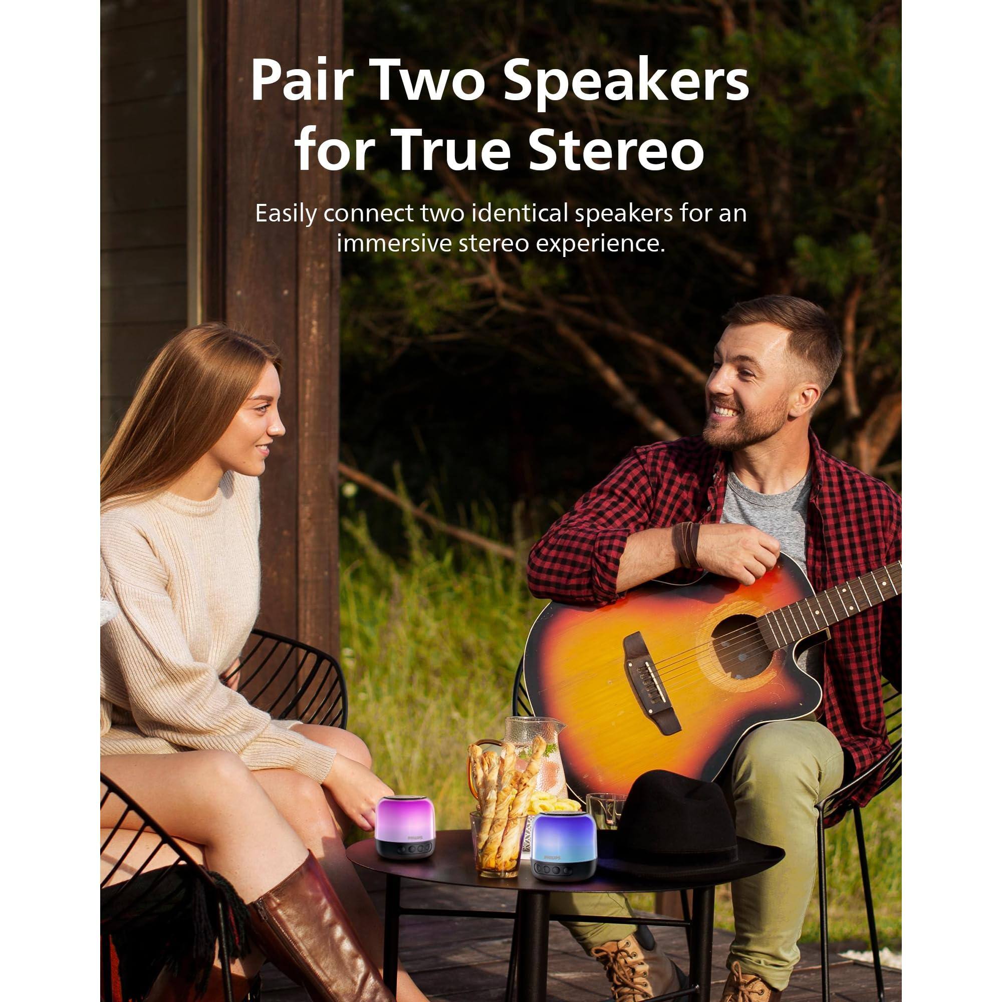 Pair Two Speakers for True Stereo

Easily connect two identical speakers for an immersive stereo experience.