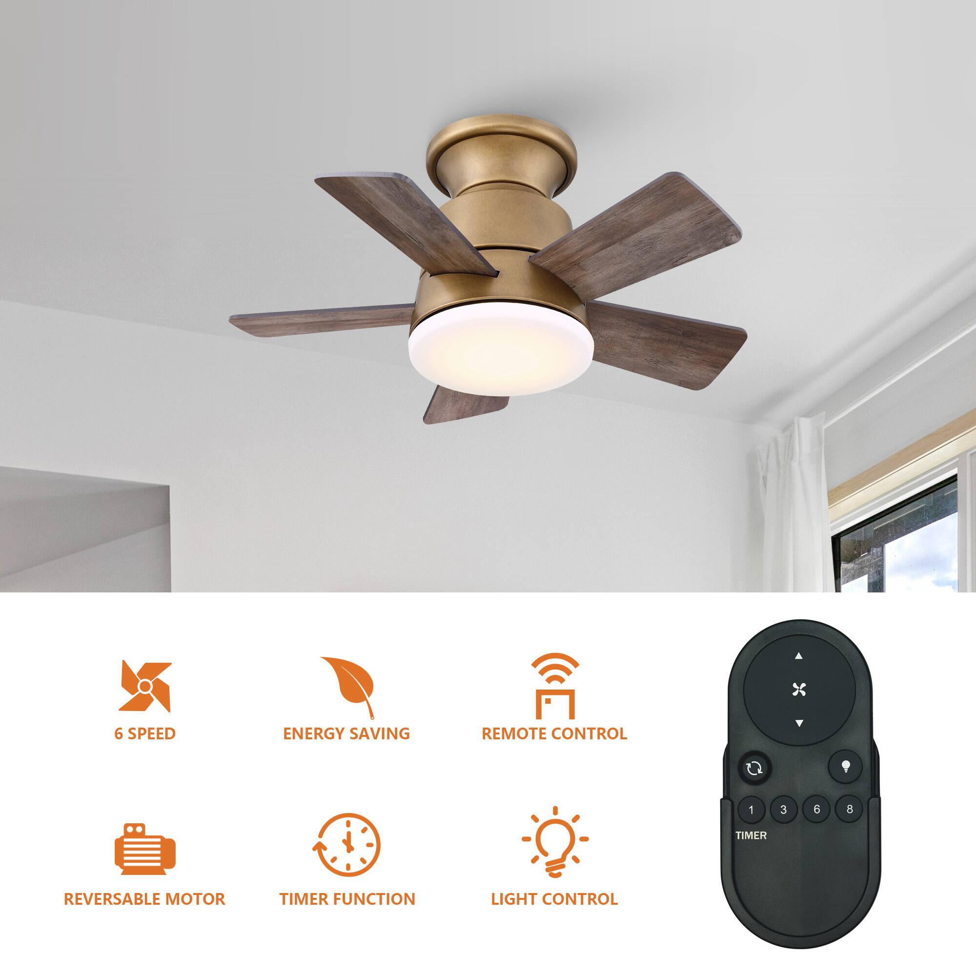 - 6 SPEED
- ENERGY SAVING
- REMOTE CONTROL
- REVERSABLE MOTOR
- TIMER FUNCTION
- LIGHT CONTROL