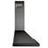 Left. Onefly - 30 inches - Convertible - Wall Mount Range Hood - Black stainless steel.