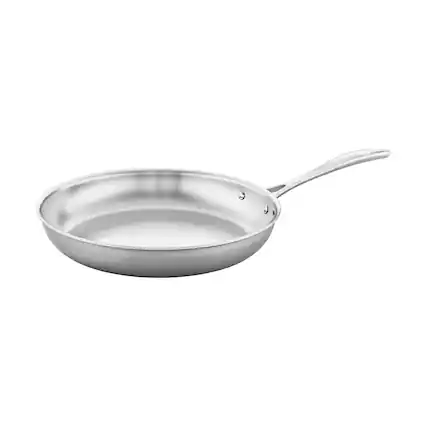 Front. ZWILLING - ZWILLING Spirit 3-ply 12-inch Stainless Steel Fry Pan - Stainless Steel.