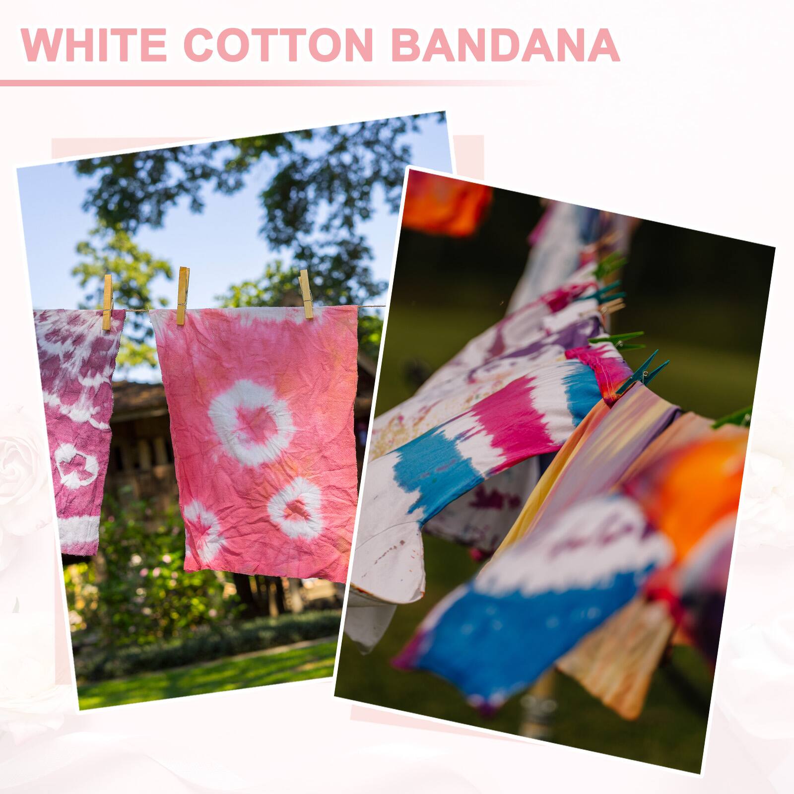 WHITE COTTON BANDANA