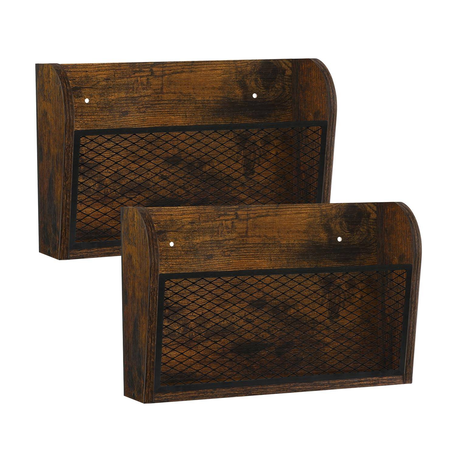 Alt View 7. Dapper Styles - 2 Packs Wall File Organizer-holder Hanging Organizer Mounted Holder Mount Paper Folder Rack For Office And ... - Default.