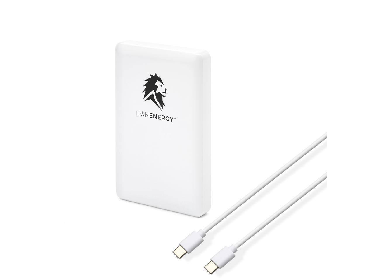 Alt View 1. Lion Energy - Lion Claw Magnetic Power Bank - 10,000 mAh MagSafe & USB Charging.