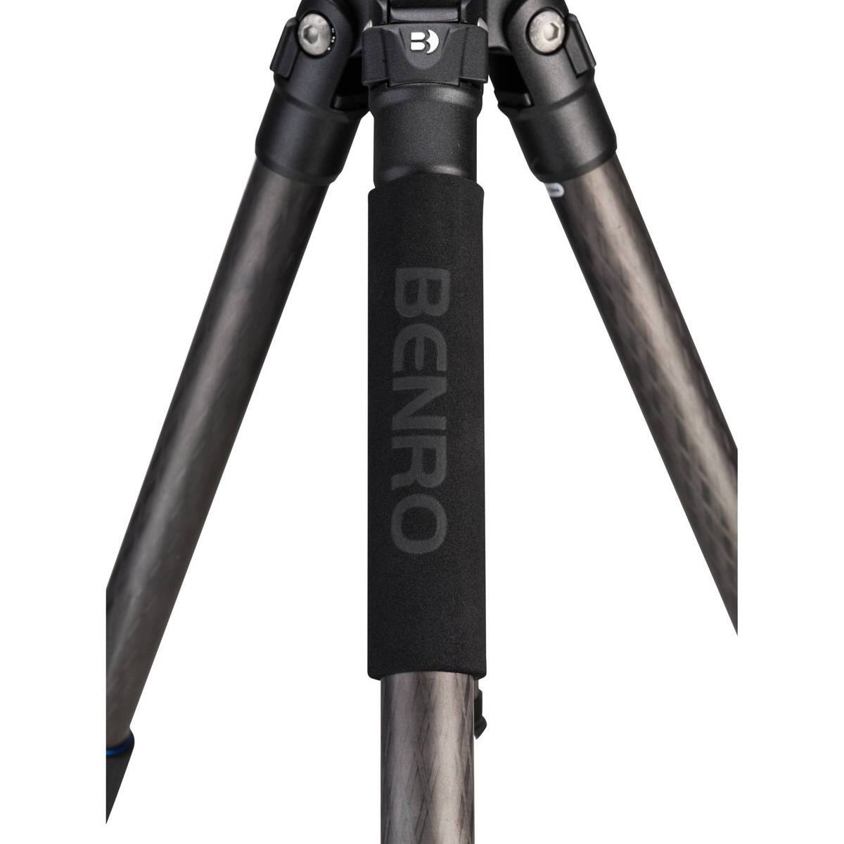 Alt View 5. Benro - Benro Mach3 TMA38CL Series 3 4-Section 9X Carbon Fiber Long Tripod.