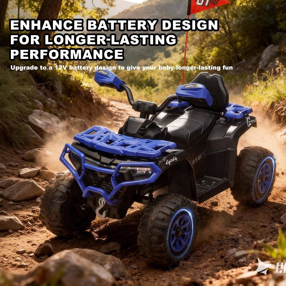 ENHANCE BATTERY DESIGN FOR LONGER-LASTING PERFORMANCE  
Upgrade to a 12V battery design to give your baby longer-lasting fun