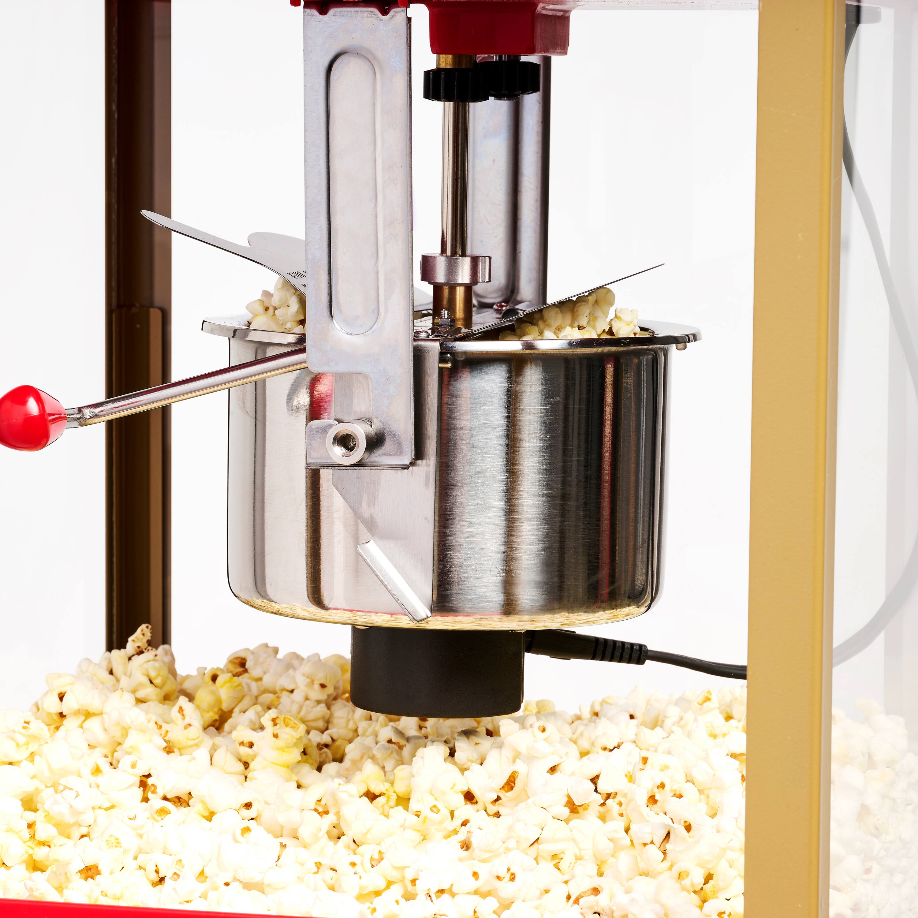 Alt View 7. Nostalgia - 2.5-oz. 10-Cup Popcorn Cart, 48-in. - Red.