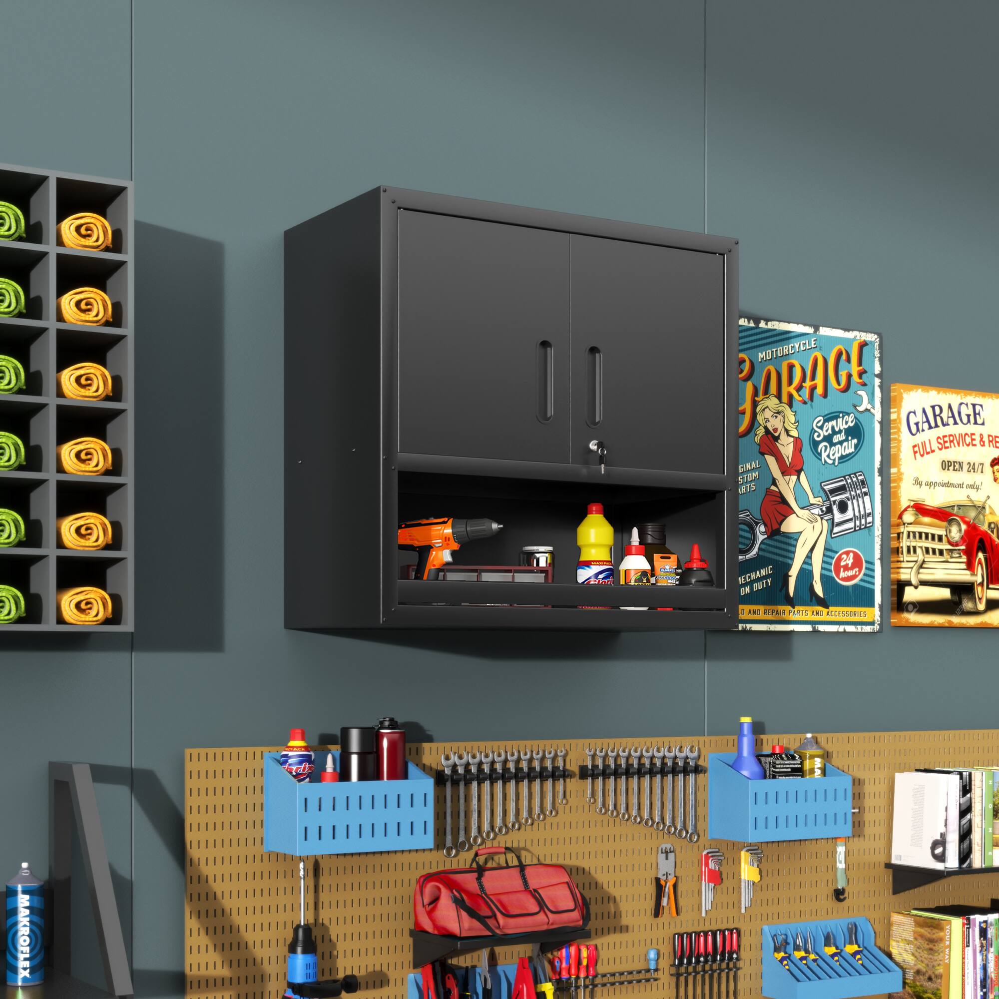 MOTORCYCLE GARAGE Service & Repair  
FULL SERVICE & REPAIR  
OPEN 24 HOURS  
APPOINTMENTS WELCOME!  

MECHANIC ON DUTY  

PARTS & ACCESSORIES  
- MAKROFLEX