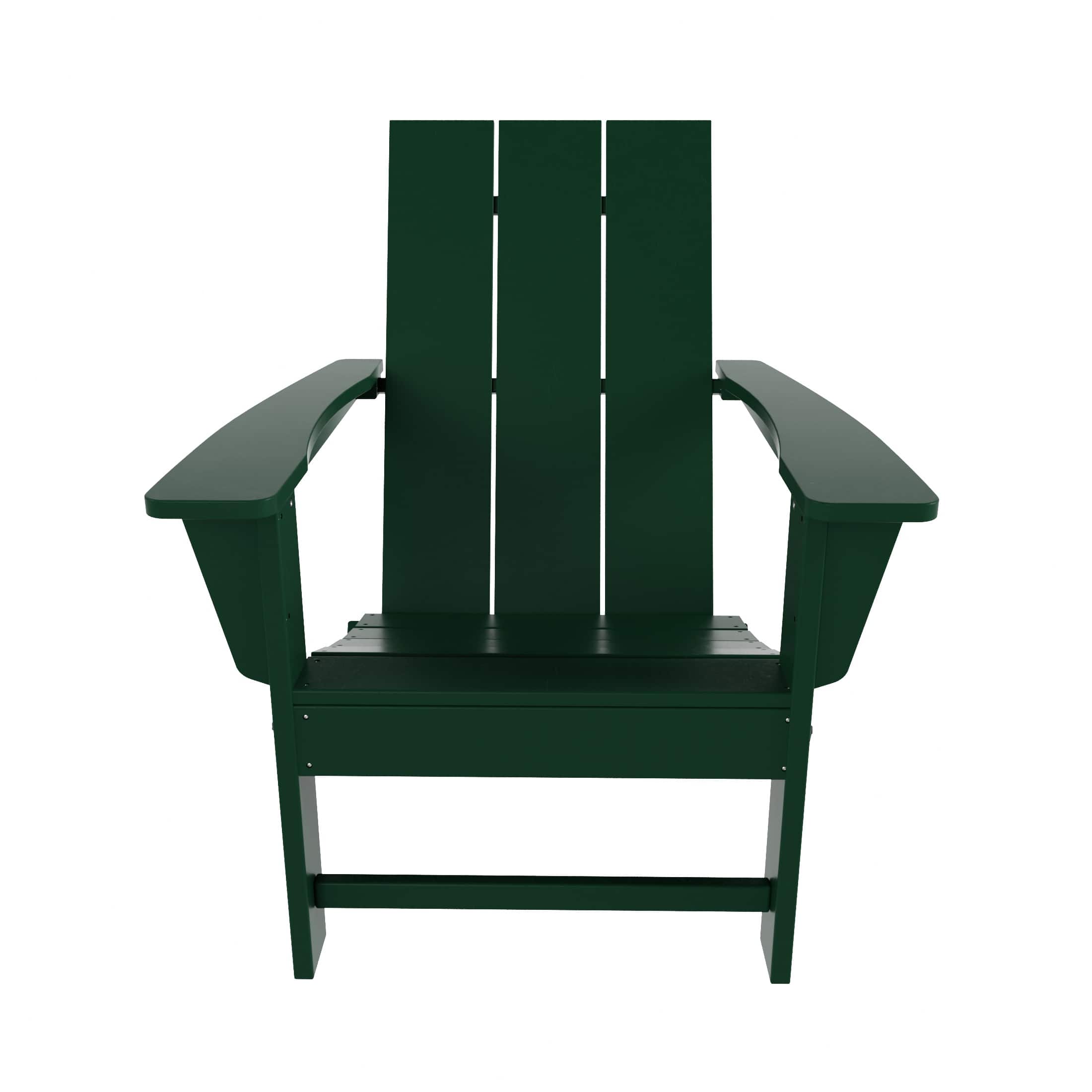 WestinTrends - Ashore Outdoor HDPE Modern Folding Adirondack Chair - Dark Green price history on PriceWatchPro