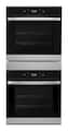 Whirlpool - 24 in. Built-In Double Electric Convection Wall Oven with WiFi - Stainless Steel