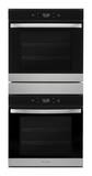 Whirlpool - 24 in. Built-In Double Electric Convection Wall Oven with WiFi - Stainless Steel