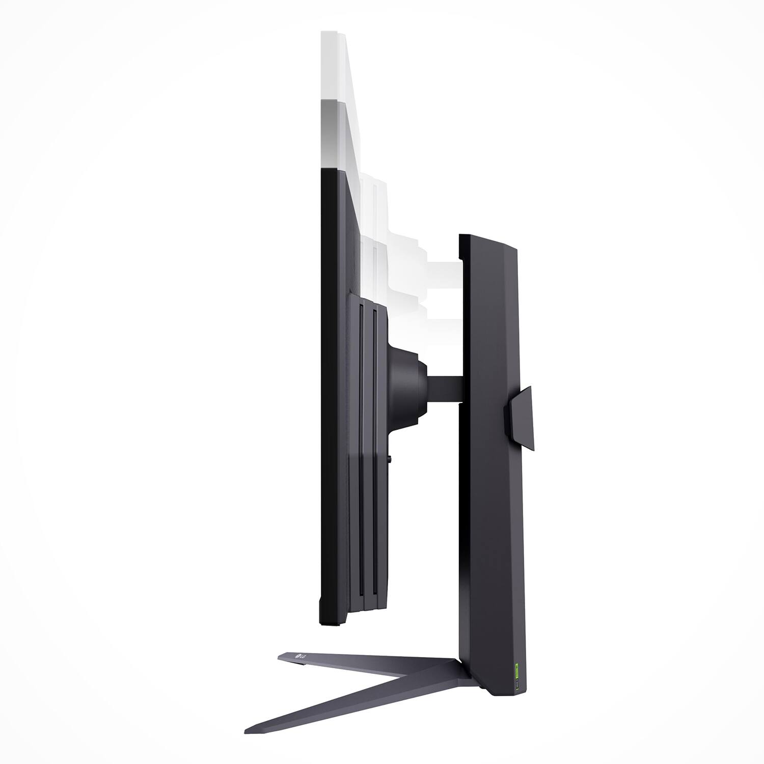 Alt View 3. LG - 27" IPS Gaming Monitor 27GS75QX-B - Black.