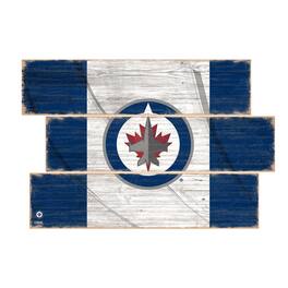 Fan Creations - Winnipeg Jets 3-Plank Team Flag - Multicolor