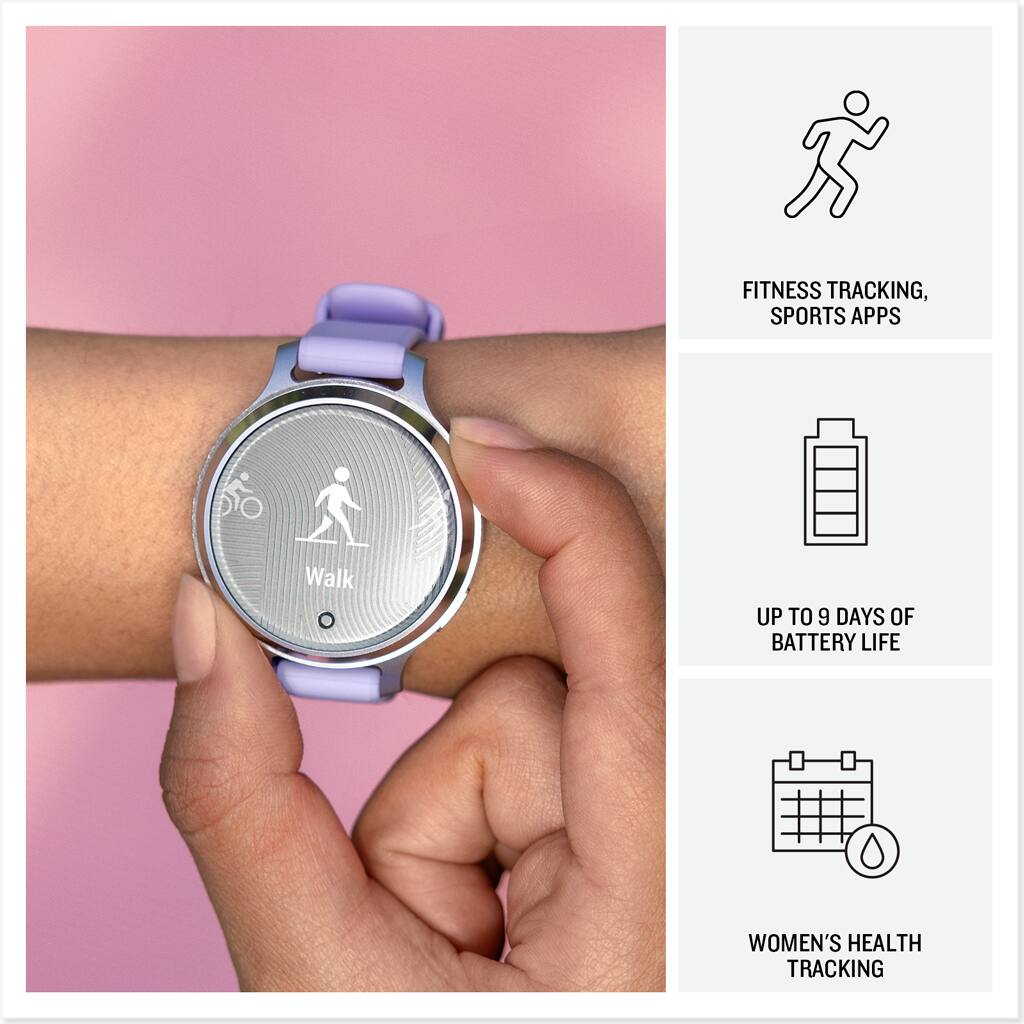 - FITNESS TRACKING, SPORTS APPS
- UP TO 9 DAYS OF BATTERY LIFE
- WOMEN'S HEALTH TRACKING