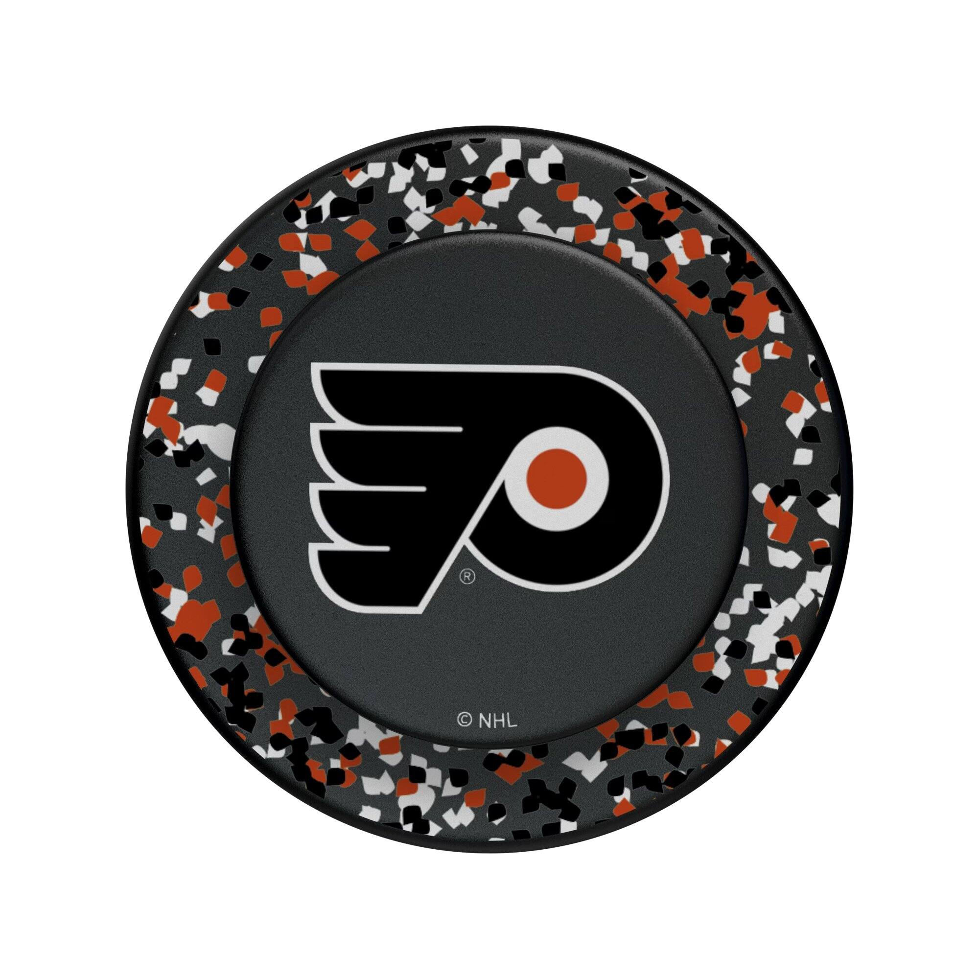 Alt View 2. Keyscaper - Philadelphia Flyers Confetti Magnetic Phone Grip & Stand - No Size - Black.