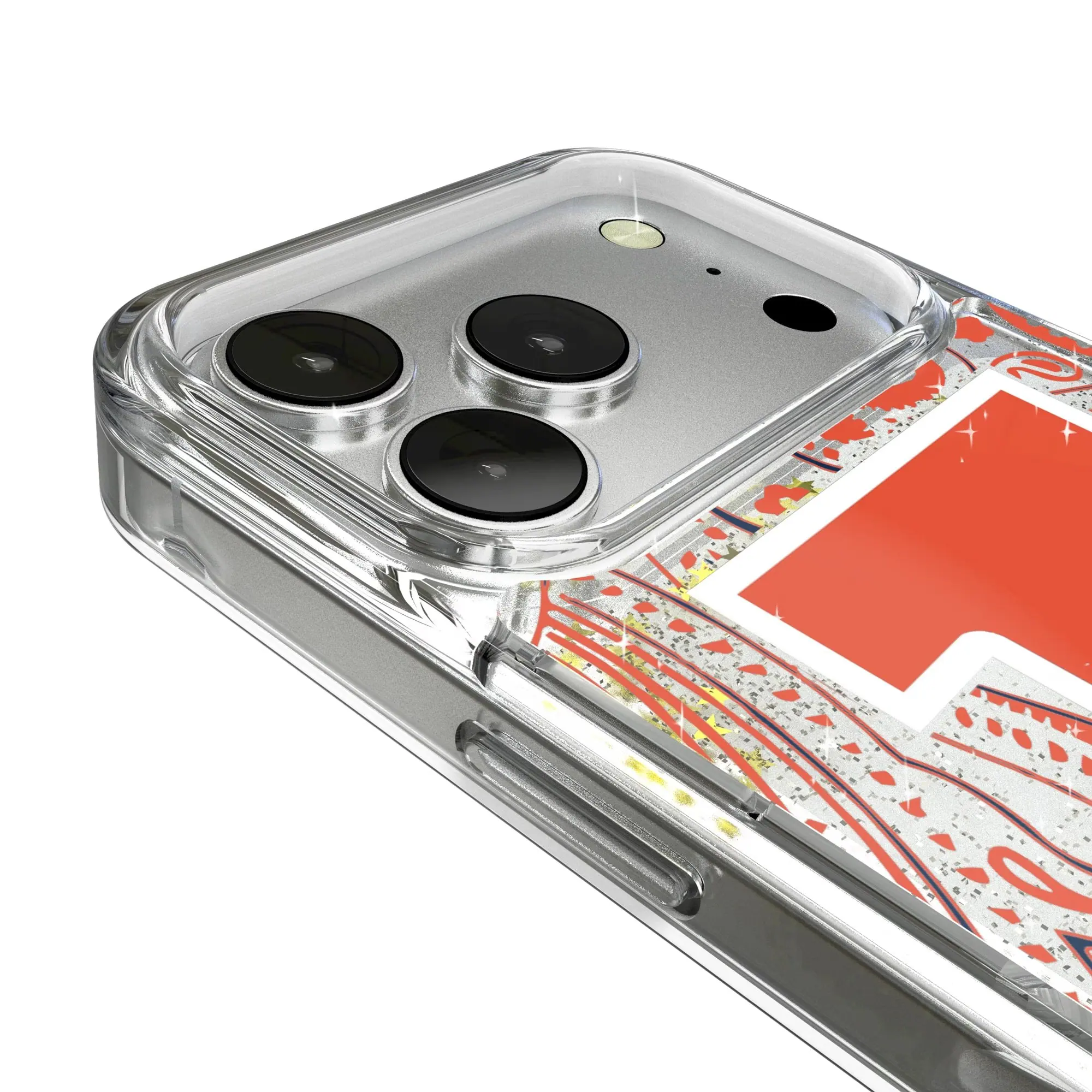 Alt View 2. Keyscaper - Illinois Fighting Illini iPhone Glitter Paisley Design Case - 14 - Multicolor.