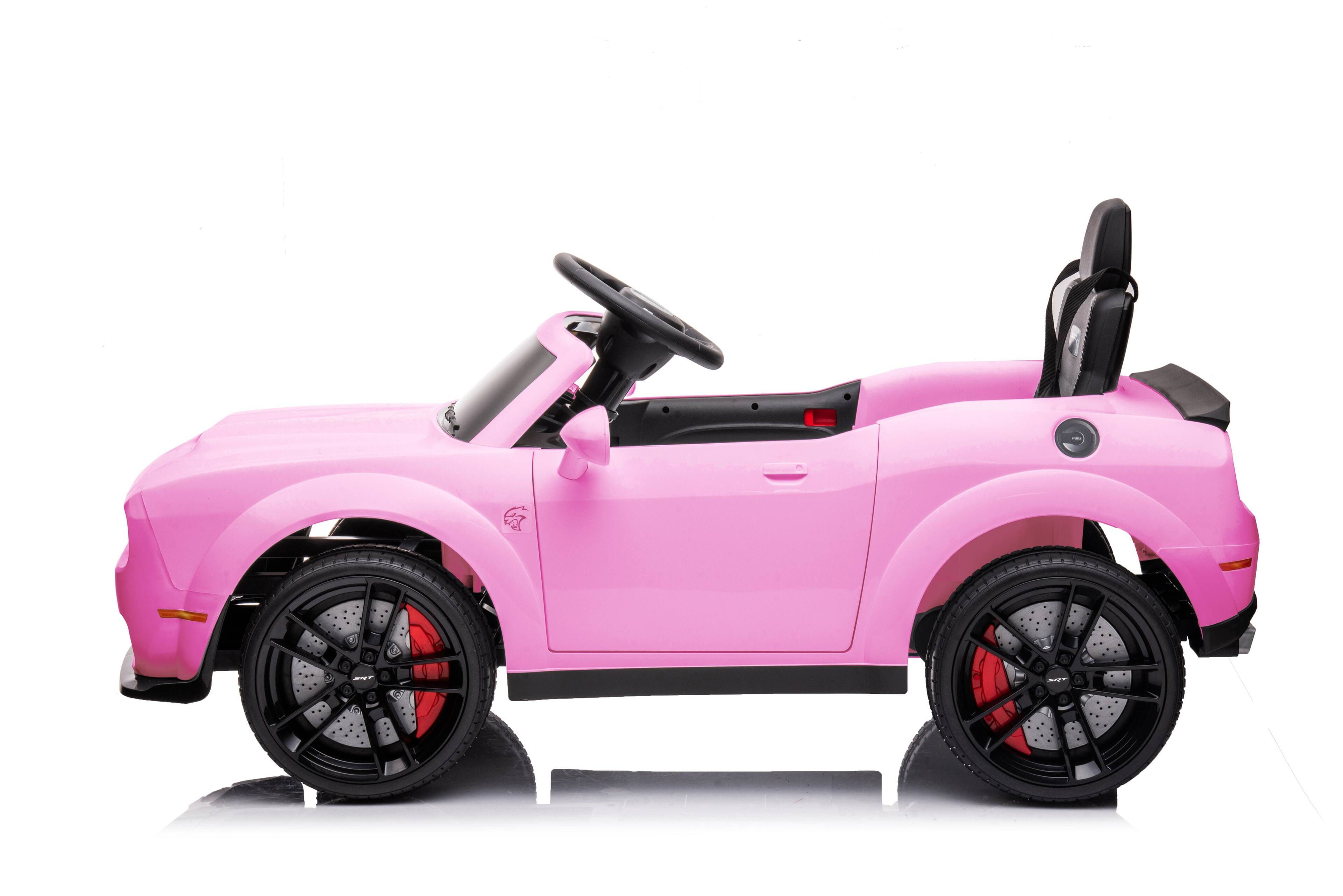 Left. Best Ride On Cars - Dodge Challenger 12V Pink - Pink.
