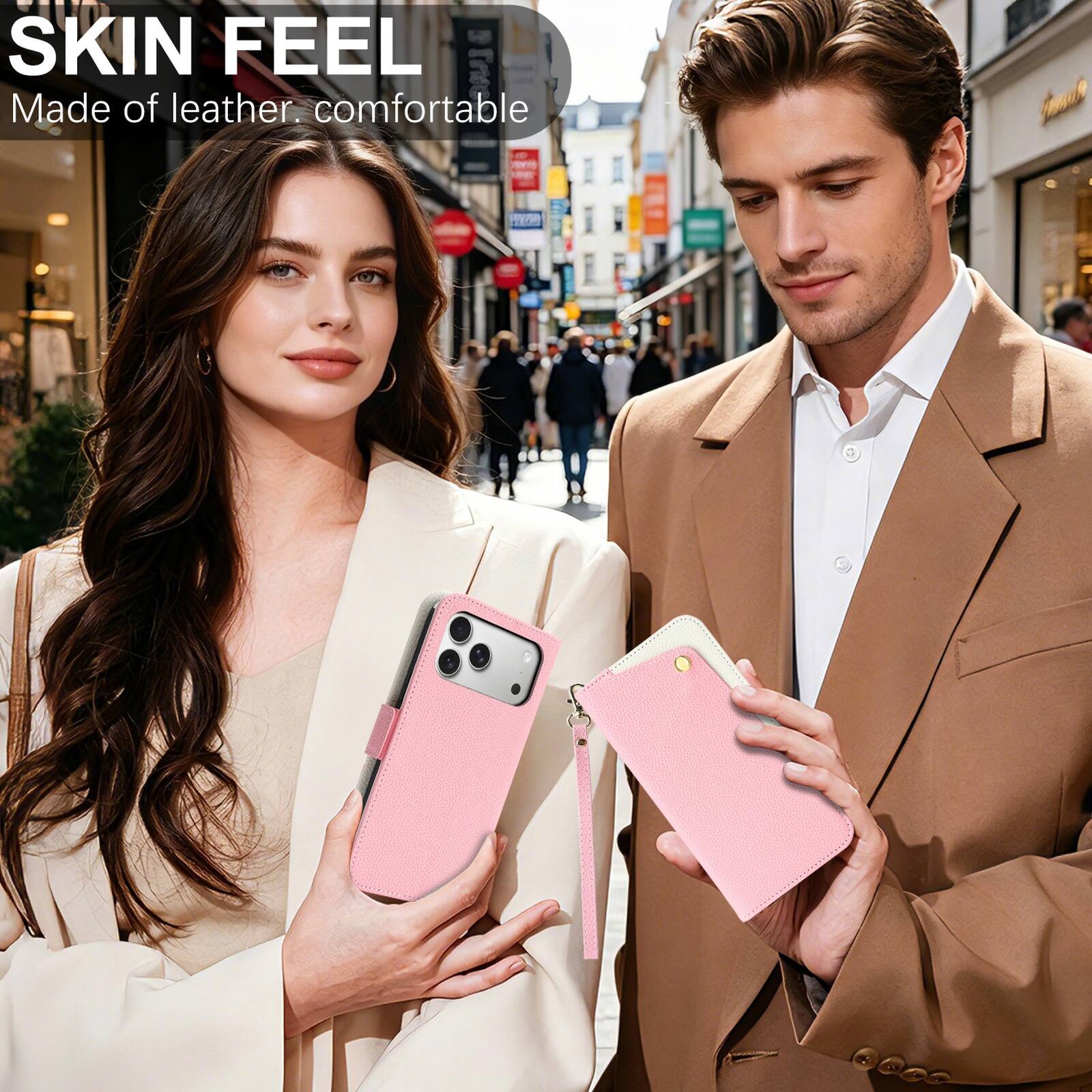 SKIN FEEL  
Made of leather. comfortable