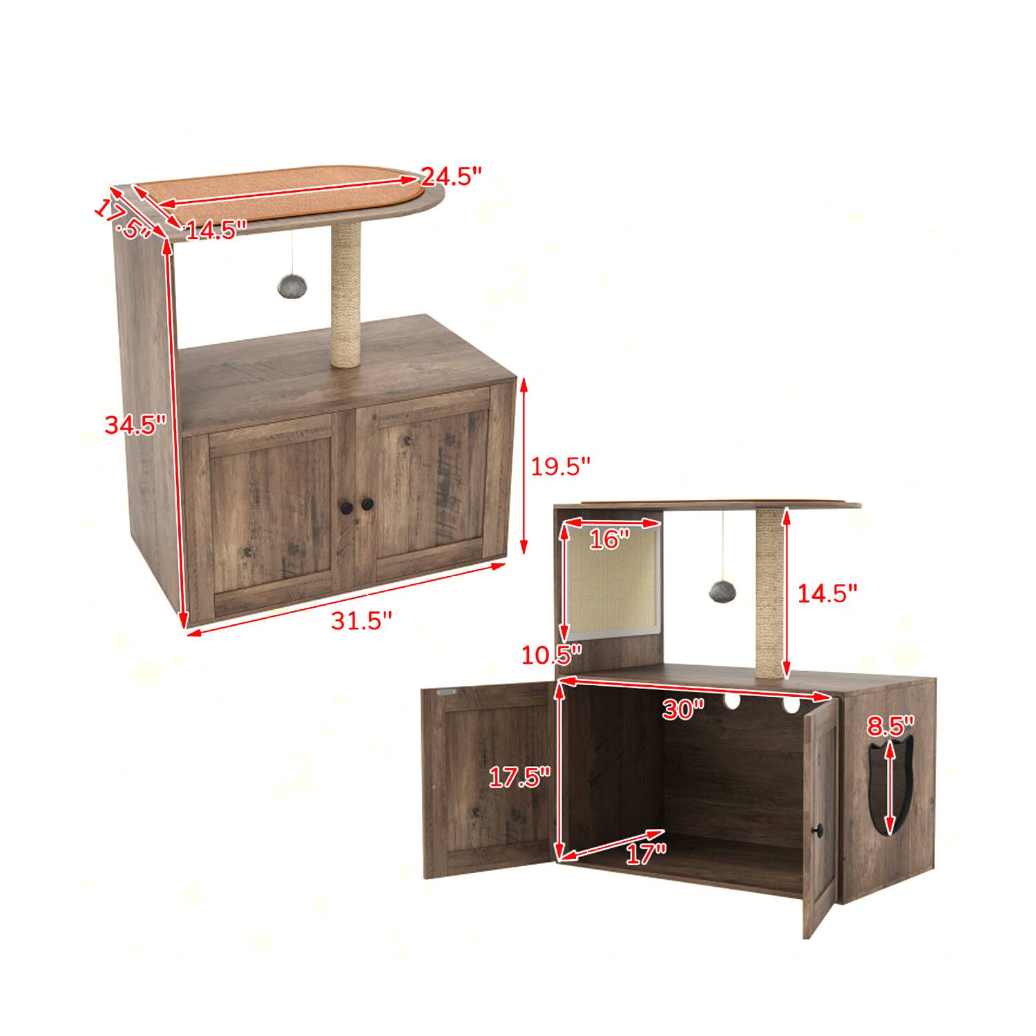 24.5" 14.5" 34.5" 19.5" 16" 31.5" 10.5" 14.5" 30" 8.5" 17.5" 17"