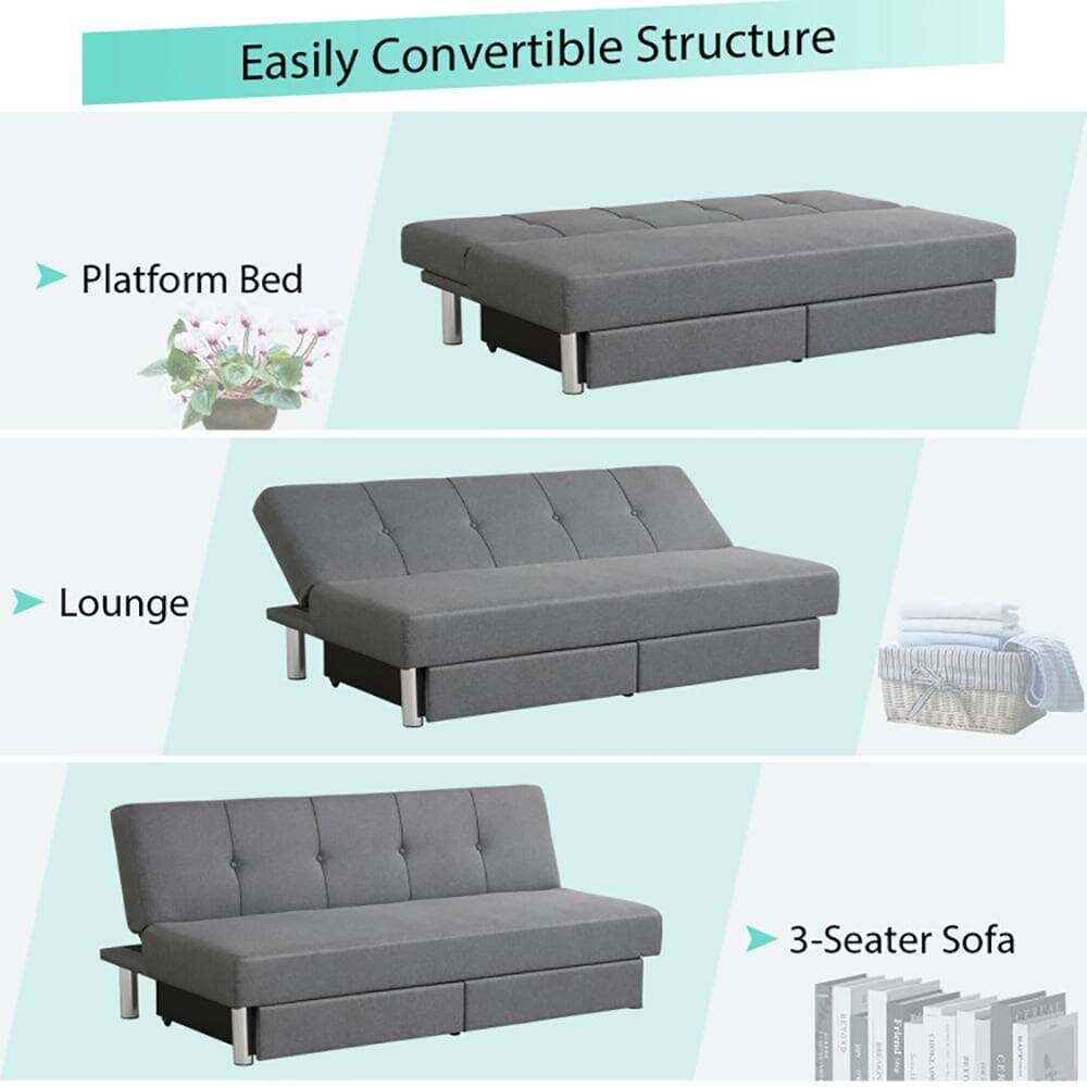 Easily Convertible Structure

- Platform Bed
- Lounge
- 3-Seater Sofa