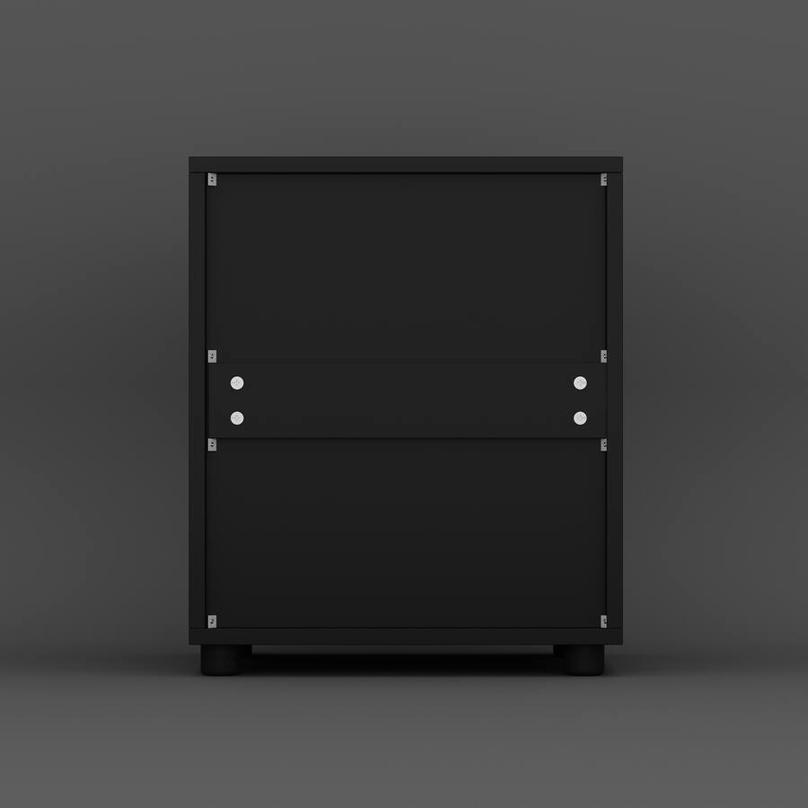 FUFU & GAGA 2 Drawer Nightstand: Minimalist Bedroom Storage Solution ...
