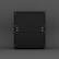 Back. FUFU & GAGA - FUFU&GAGA 2 - Drawer Nightstand: Minimalist Bedroom Storage Solution - Black.