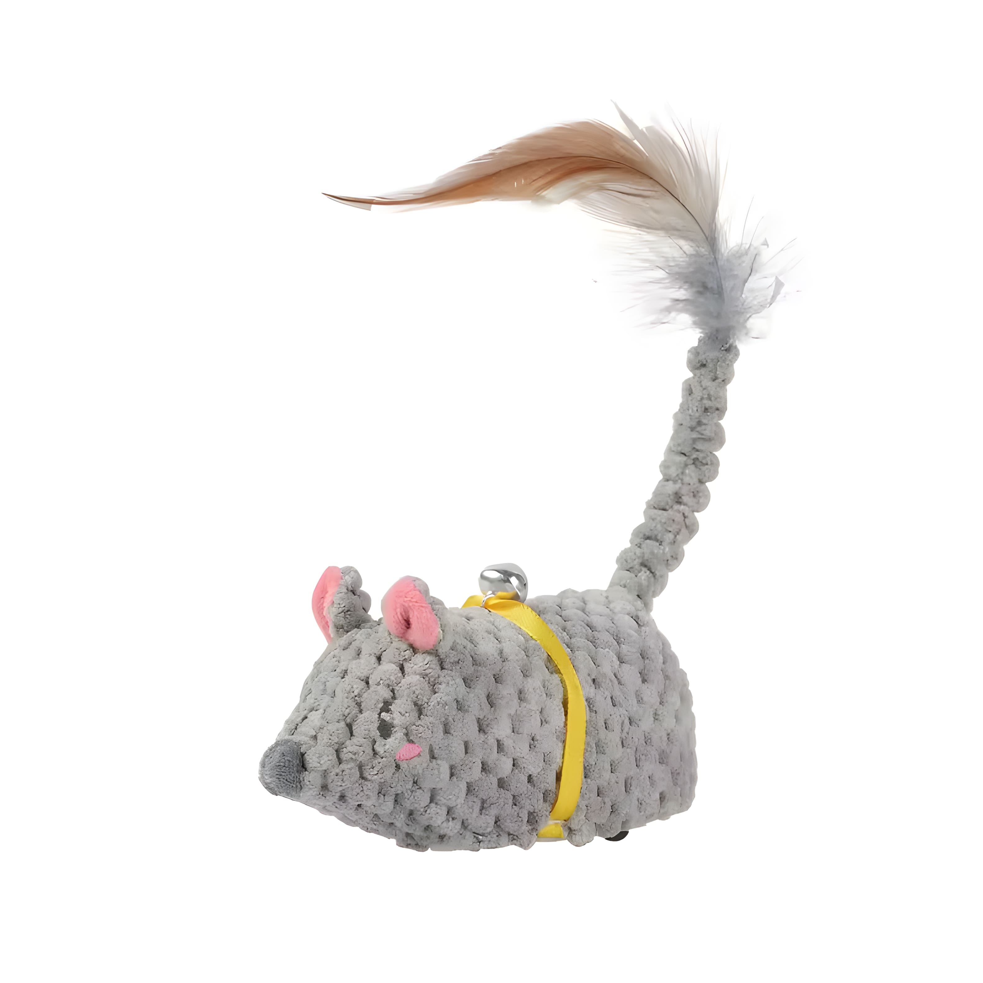 Cluzine- Automatic Moving Mouse Cat Toy, USB Rechargeable with Obstacle Avoidance for Indoor Cats- Multicolor