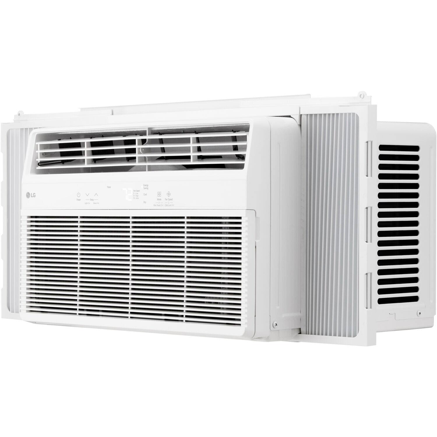 Alt View 8. LG - 450 Sq. Ft. 10,000 BTU Window Air Conditioner - White.