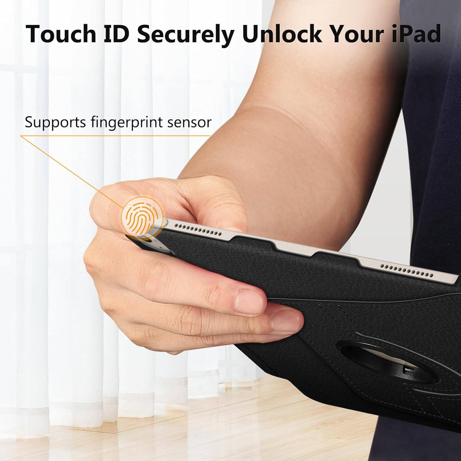 Touch ID Securely Unlock Your iPad  
Supports fingerprint sensor