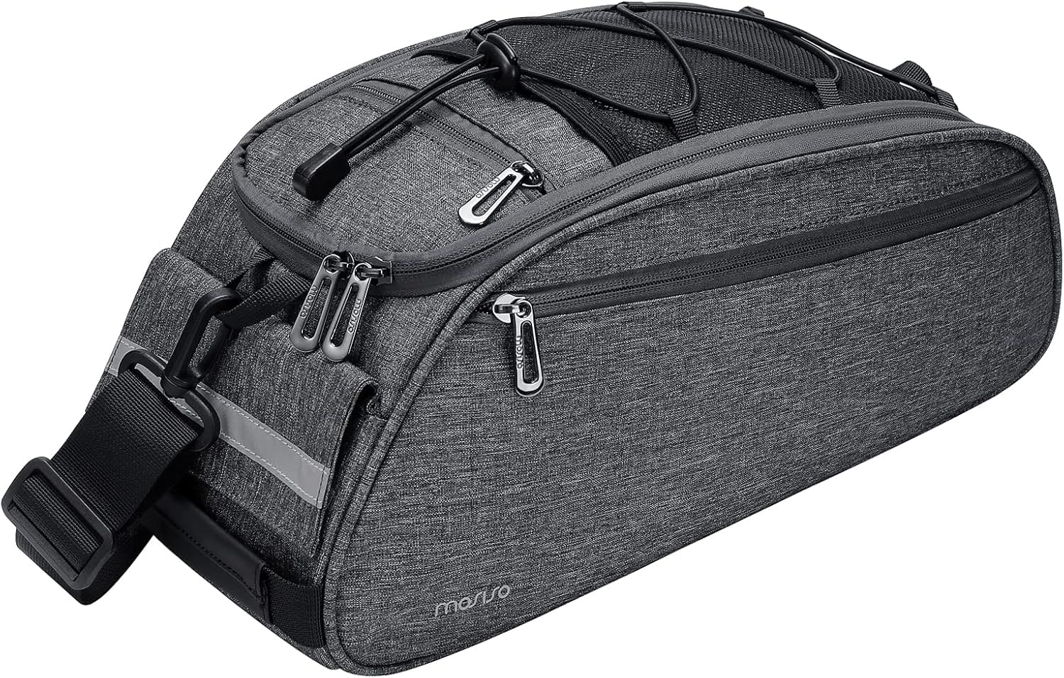 mosiso - Bike Rack Bag Waterproof Bicycle Trunk Pannier Cycling Bike Carrier Backseat Storage Luggage Saddle Shoulder Bag - Space Gray price history on PriceWatchPro