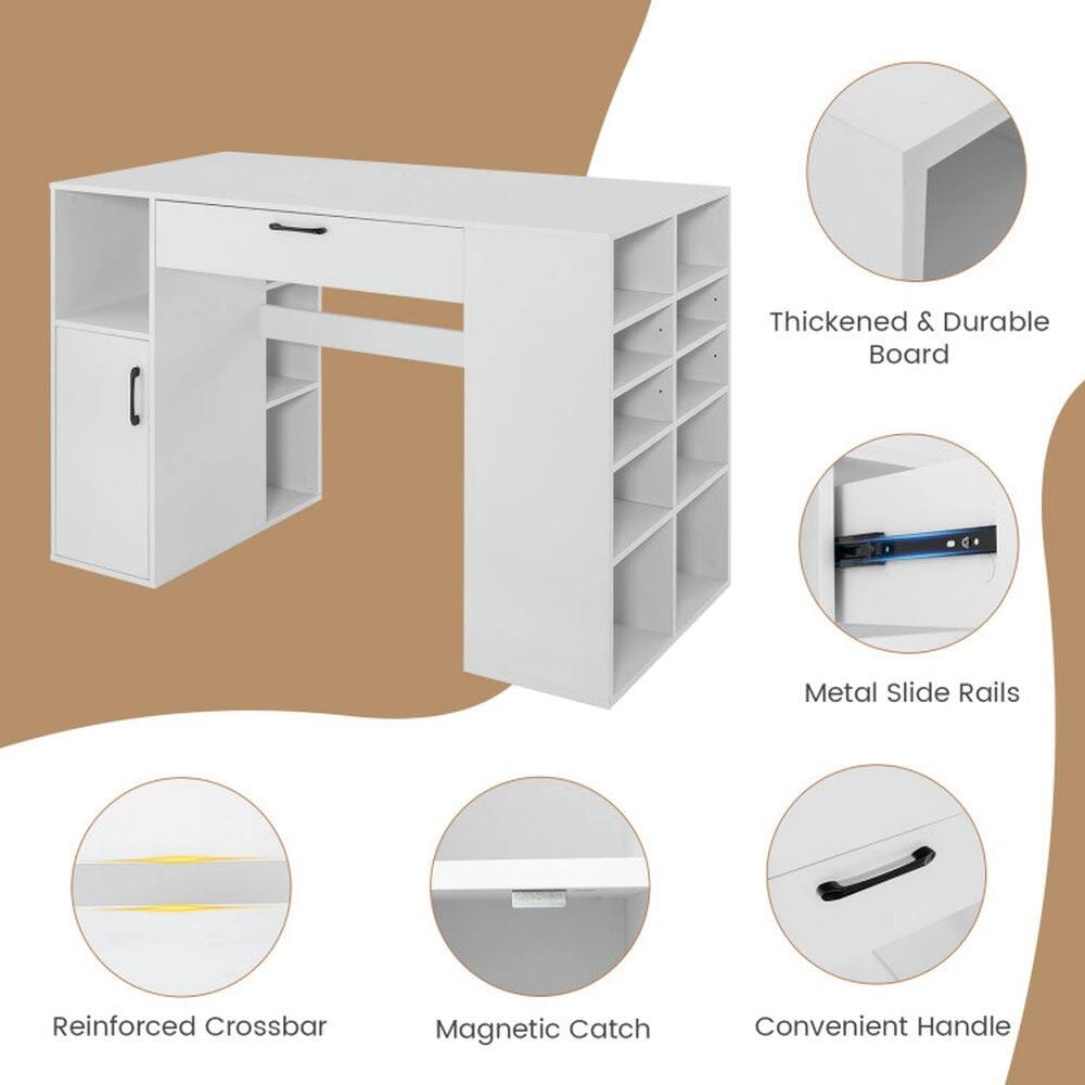 Thickened & Durable Board  
Metal Slide Rails  
Reinforced Crossbar  
Magnetic Catch  
Convenient Handle
