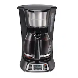 Hamilton Beach - 12 cups Black/Silver Coffee Maker - Black | Silver