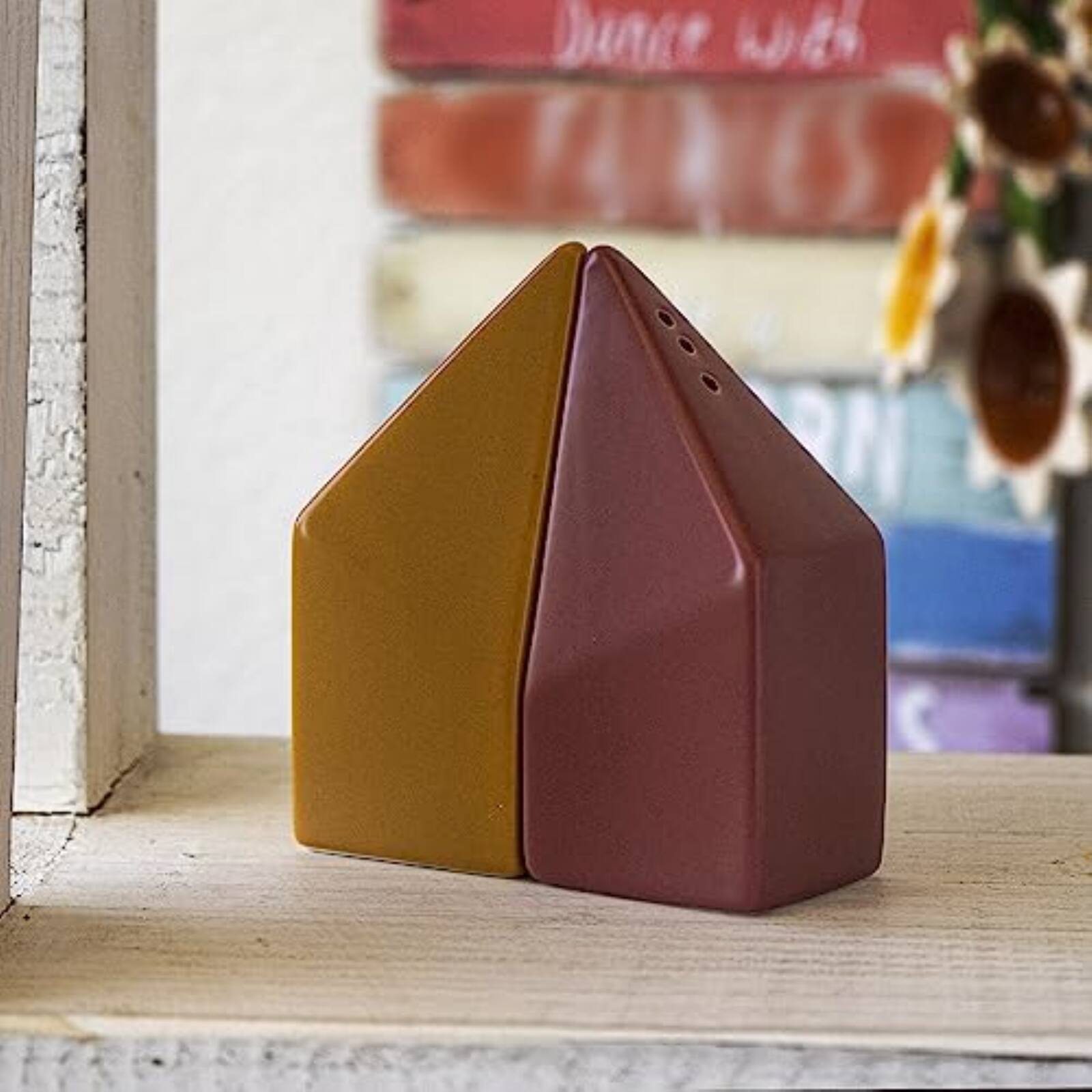 Alt View 2. Pacific Trading - Frank Lloyd Wright Historical Architecture Monument Salt and Pepper Container Set - Multicolor.